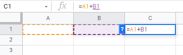 5 calculations google sheets cell address