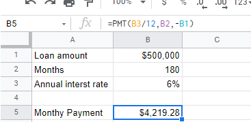 56 calculations google sheets loan calculation