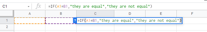 57 calculations google sheets not equal