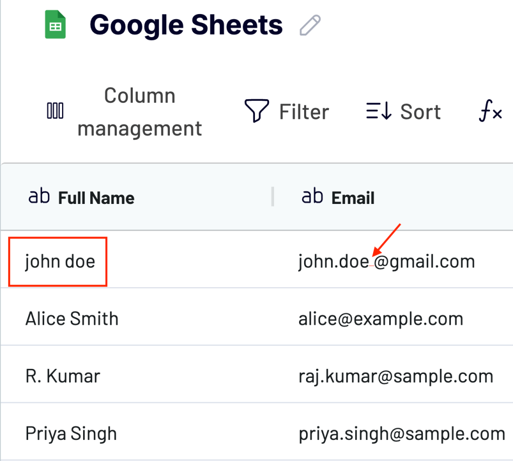 extra spaces in email addresses