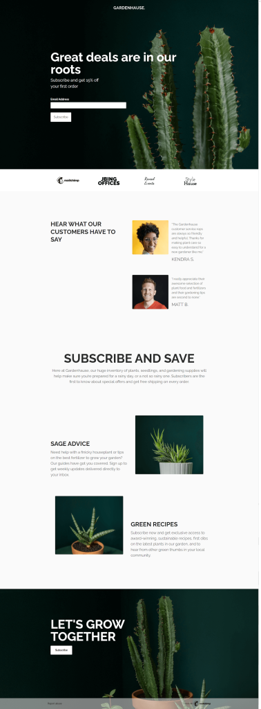 11. Mailchimp landing page example 2 1