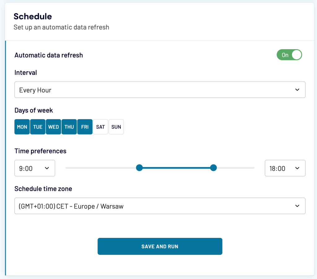 12.Coupler.io schedule