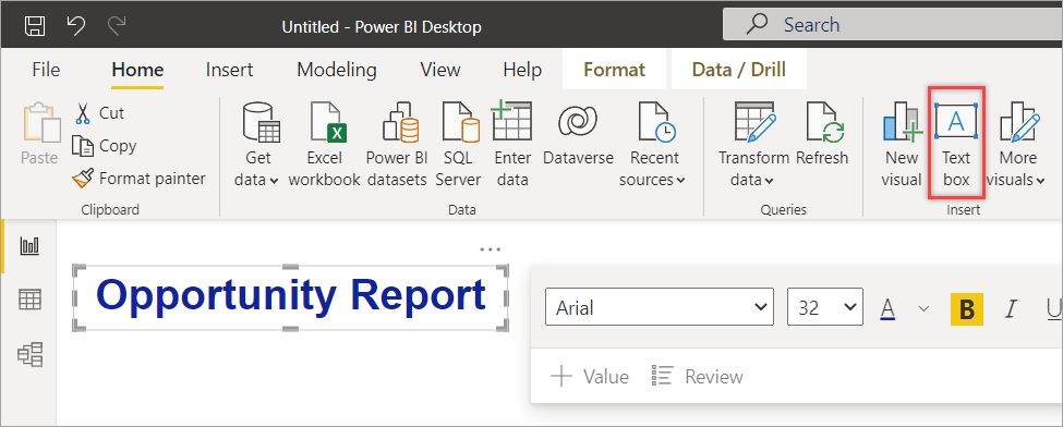 23 Adding a report title