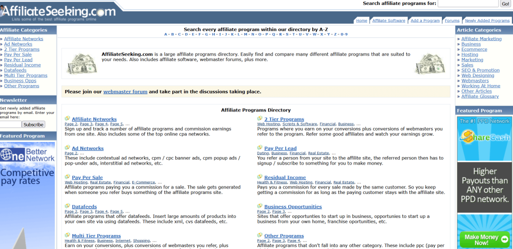 3 affiliate database