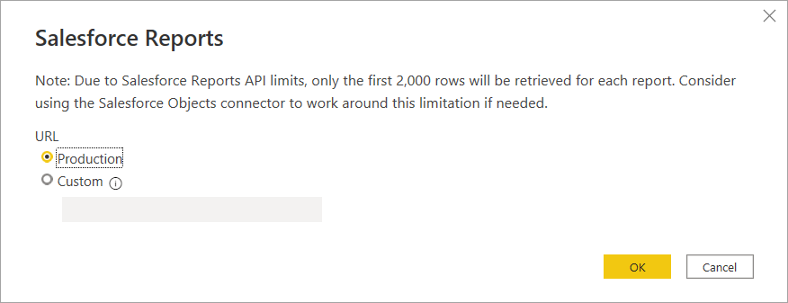 9 Power BI Salesforce Reports window