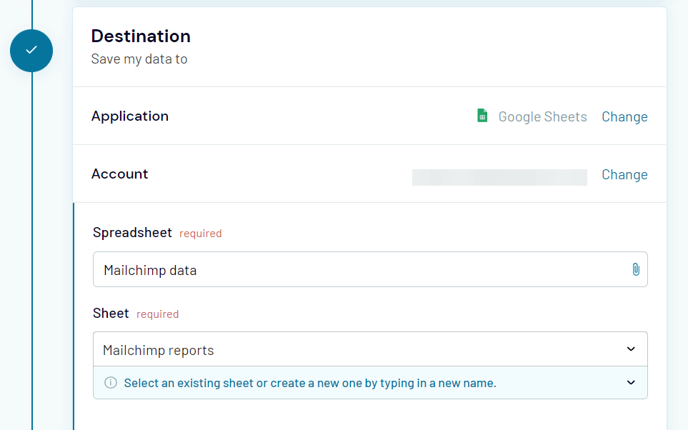 9 mailchimp google sheets destination