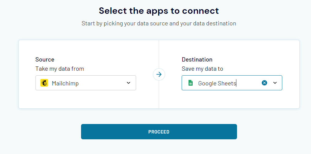 9 mailchimp source and destination