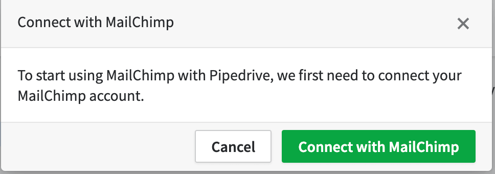 19. Connect Pipedrive to Mailchimp