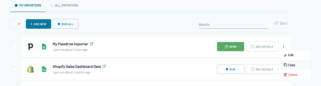 26. Coupler.io copy Pipedrive importer