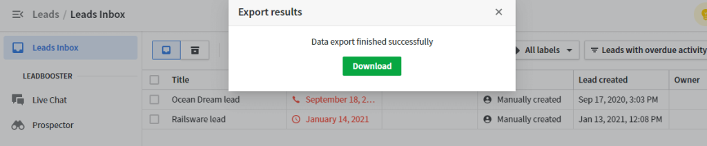 6 download filtered leads