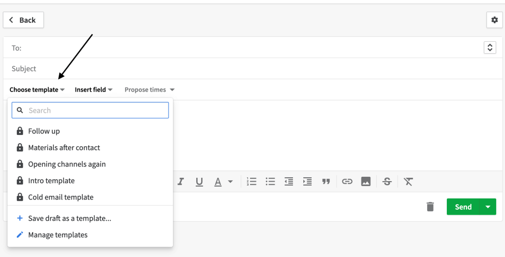 17 choose email template