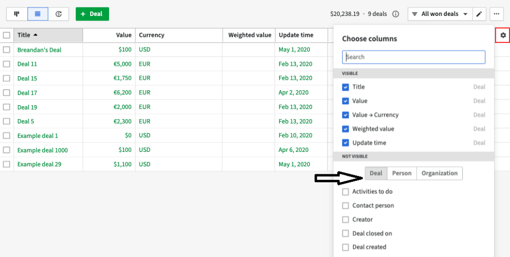 2 selecting data fields