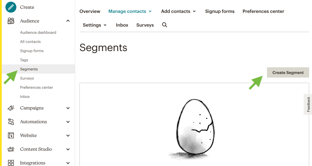 28. Clean Mailchimp list create segment