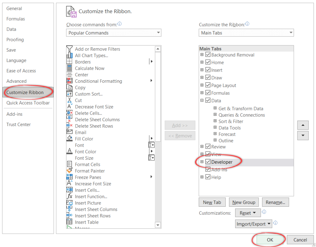 3 How to enable the Developer tab in Excel