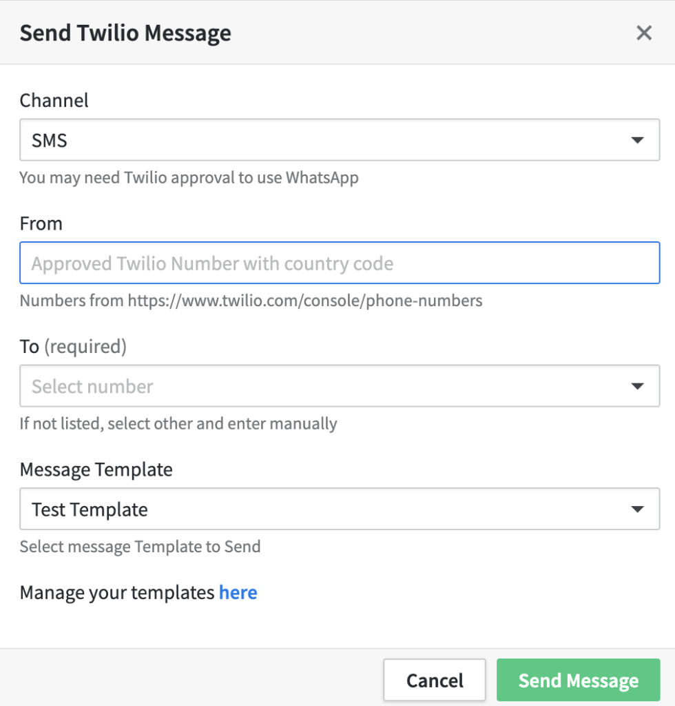 31 send twilio message