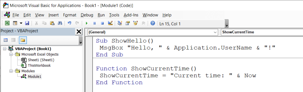 4 How to write VBA code in Excel