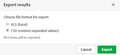 4 export options