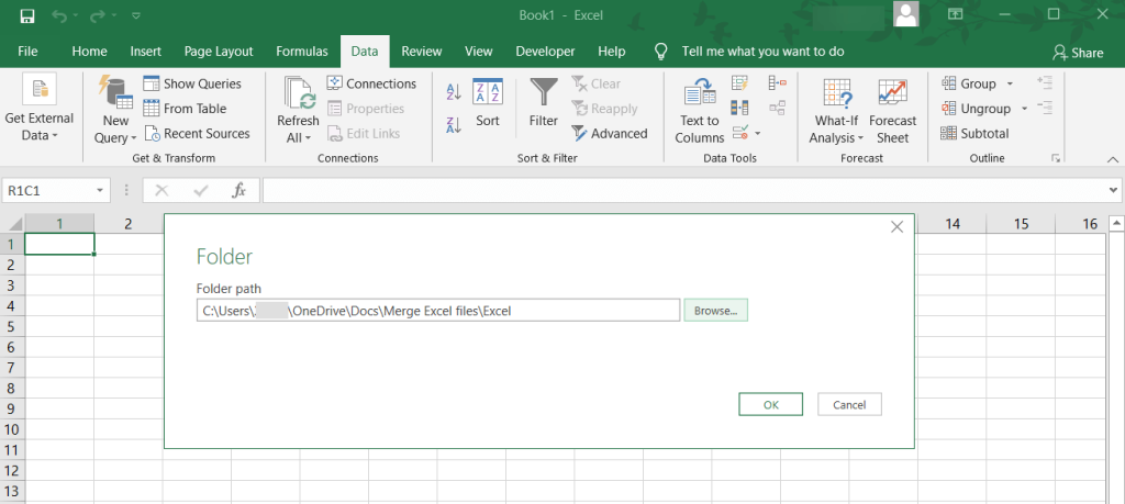 4.2 merge excel files power query path
