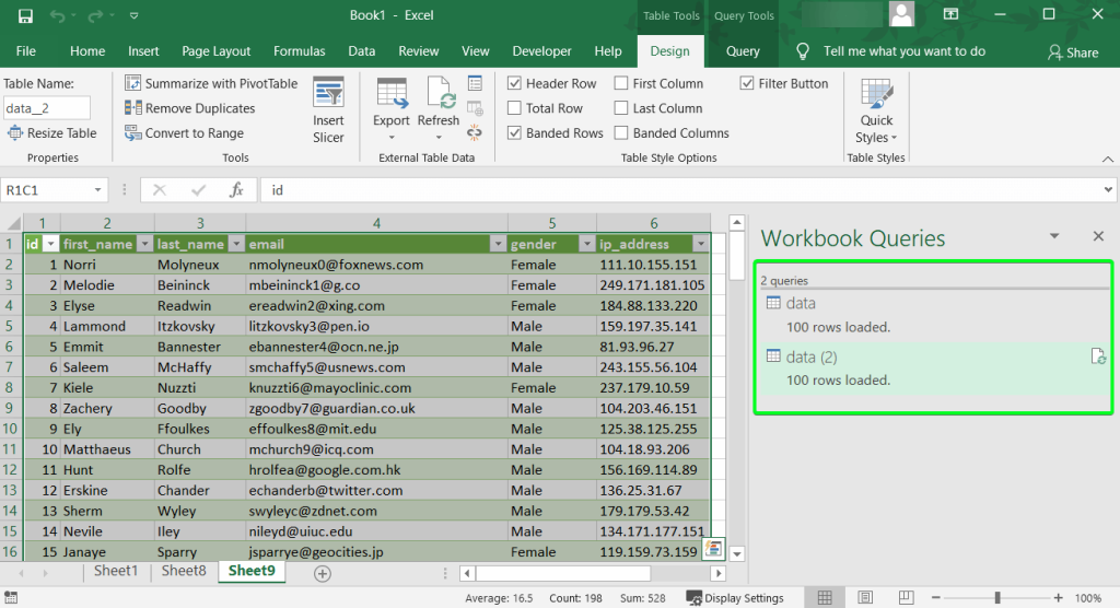 5.3 merge excel files power query two queries