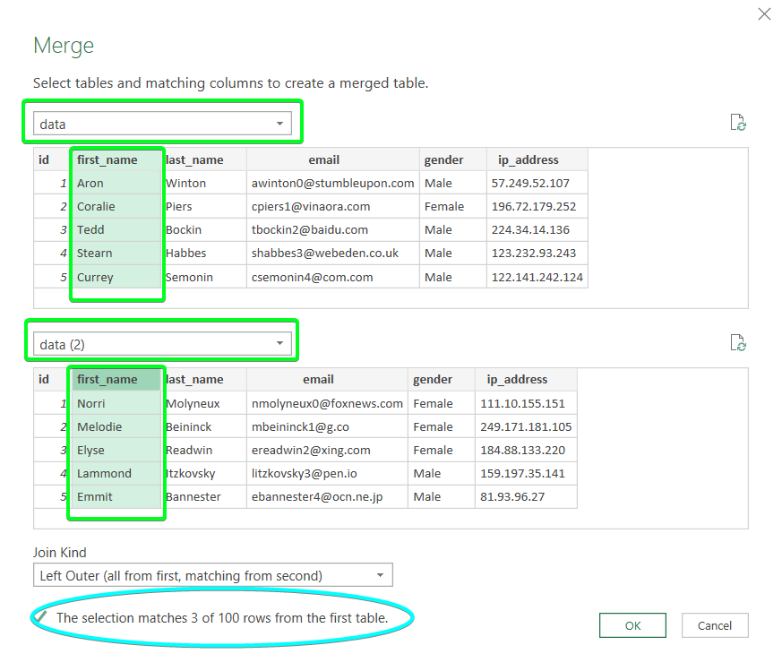 5.5 merge excel files power query select tables and columns