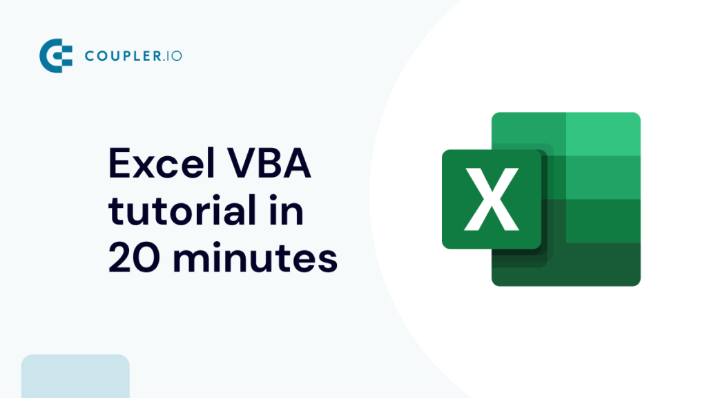 Excel VBA Tutorial in 20 Minutes