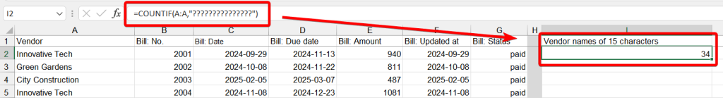 3.4.excel countif length exact