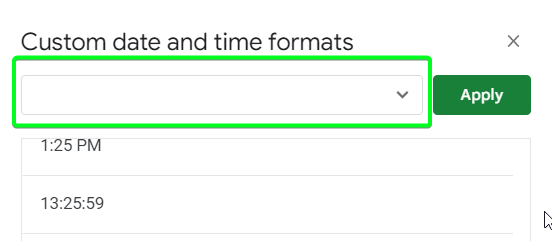 clear current date format
