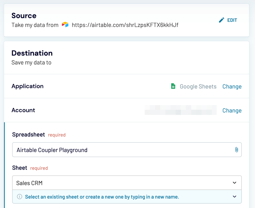 13 data destination