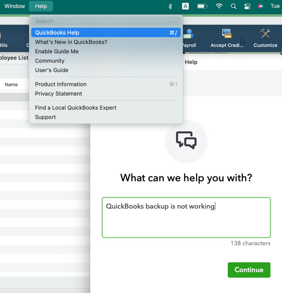 16. QuickBooks Desktop contact support