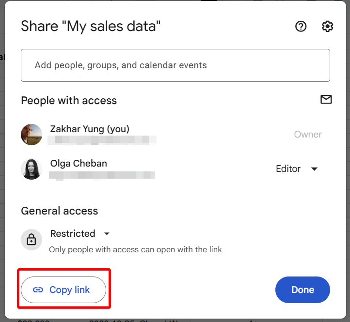 2.2 get shareable link