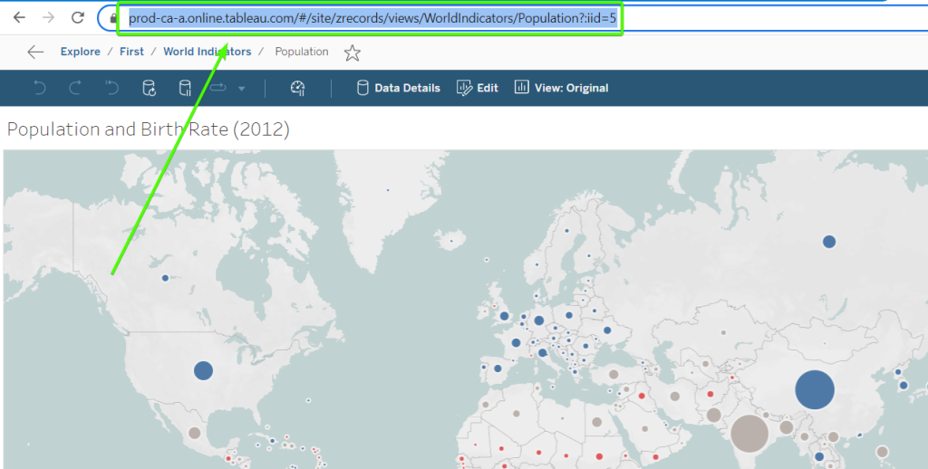 3.1 tableau dashboard url