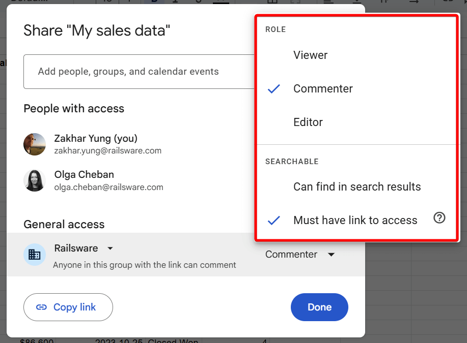 3.2 share google sheets group