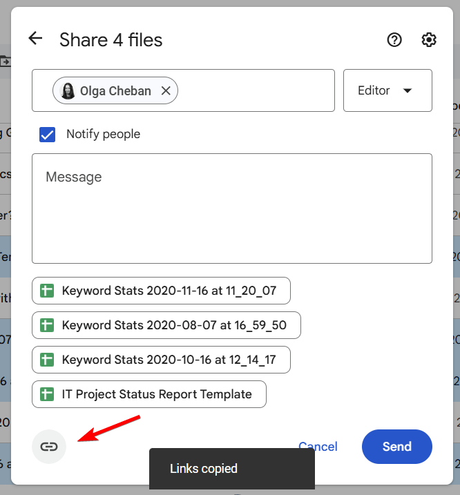 4.3. share multiple files shareable links