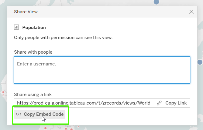 5.4 tableau online embed code