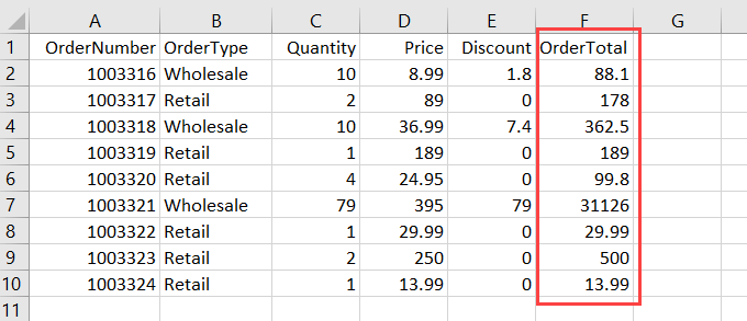 Figure 3.15.2. Excel VBA Sort range result