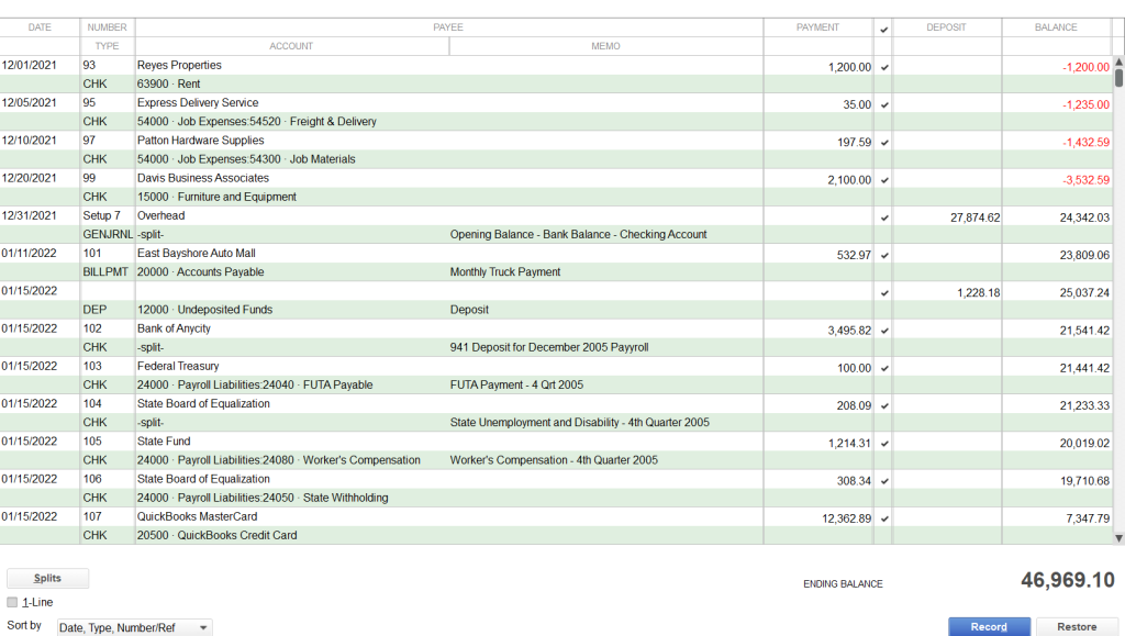 1.2.check register quickbooks desktop checkbook register