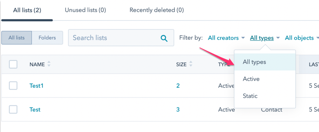 11 Filters Type List