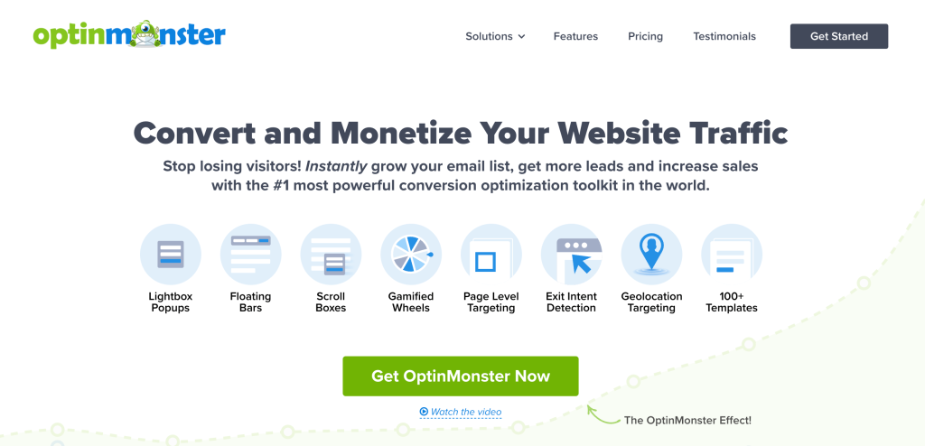 16 optinmonster landing page