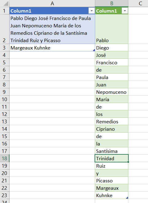 25 power query split data dynamic