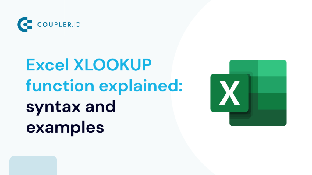Excel XLOOKUP