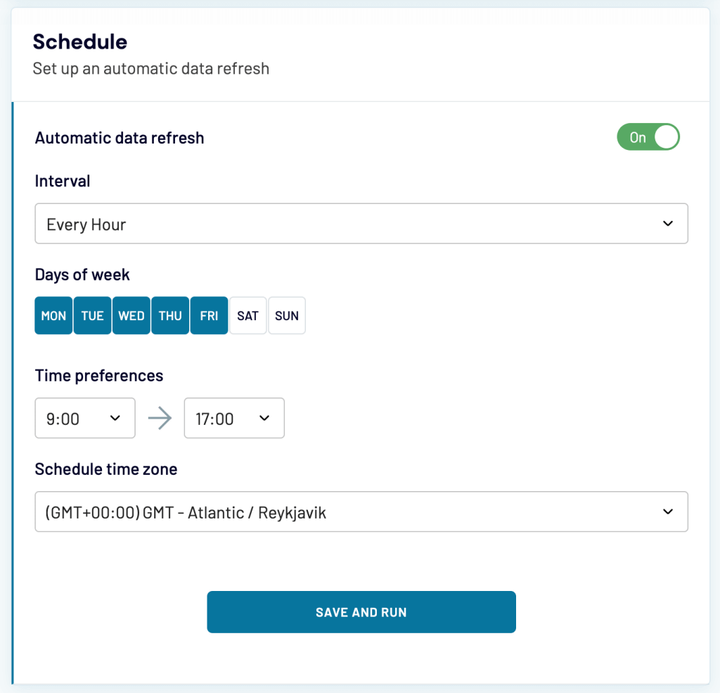 12 backup schedule