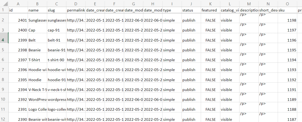 13 sample woocommerce backup