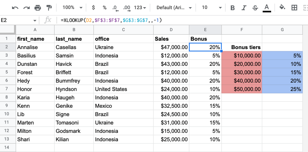 7 xlookup approximate match
