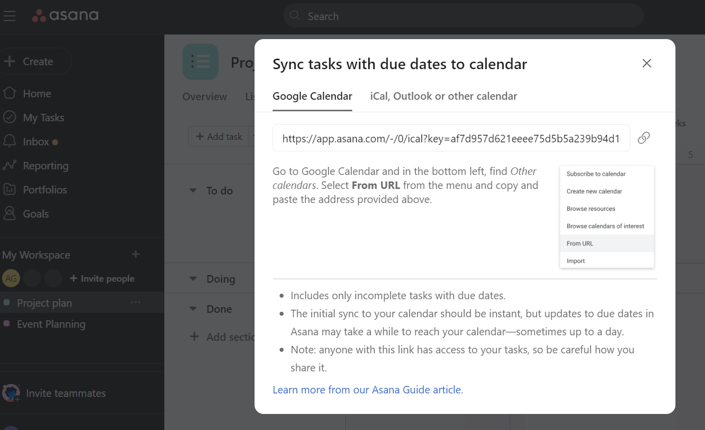 10 sync to ical google