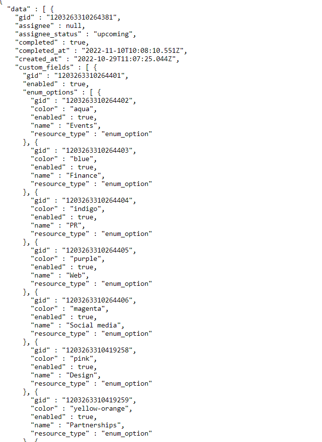 17 json format timeline