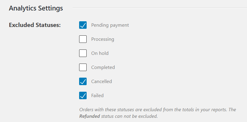 6 analytics settings