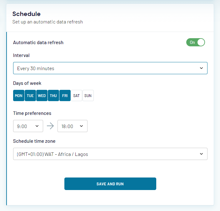 6 backup schedule asana