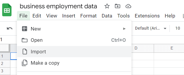 04 import data google sheets