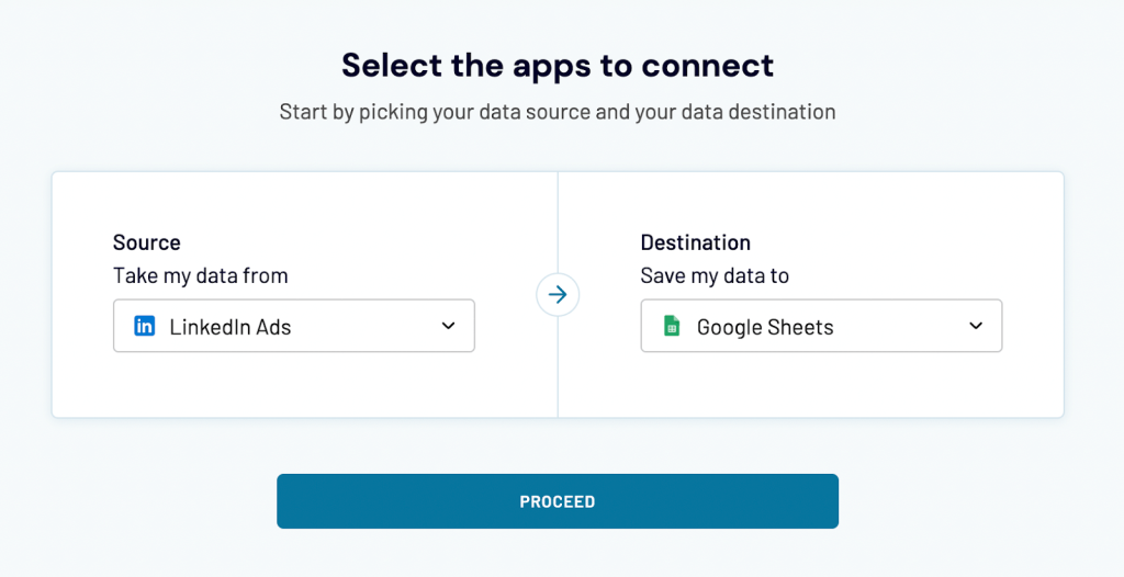 1 linkedin ads to google sheets