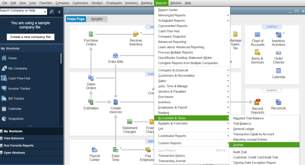 13 reports QBdesktop